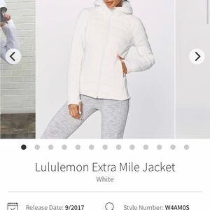 lululemon athletica Women's White Puffer Jacket
